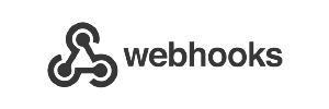 Webhooks logo, real-time data triggers