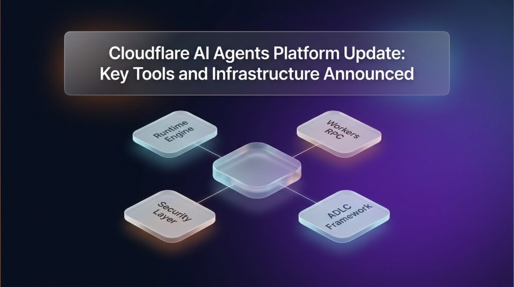 Diagram illustrating runtime and developer infrastructure for Cloudflare AI agents.