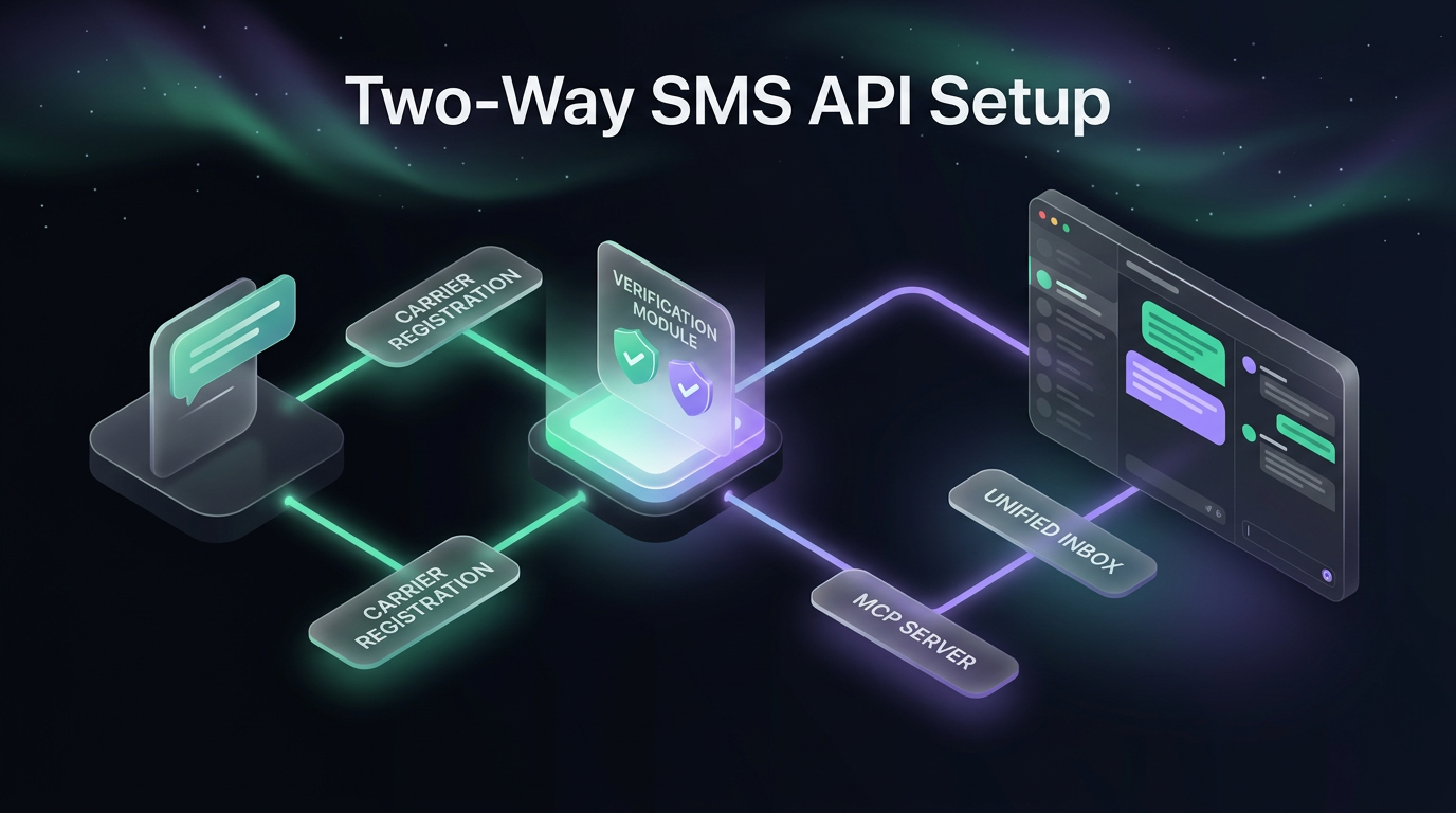 Two-way SMS API guide: unified text messaging and social DMs in one shared inbox with 10DLC compliance