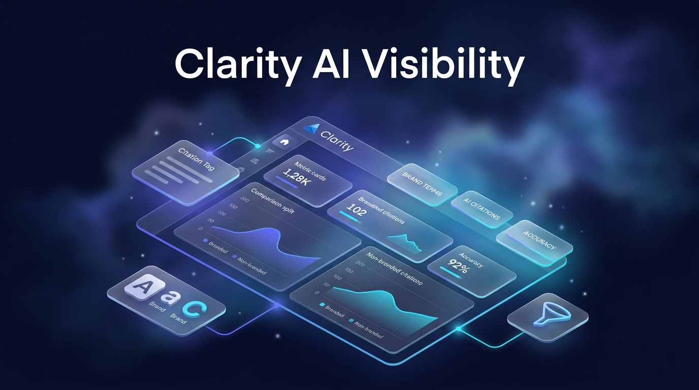 Clarity AI visibility dashboard update: customizable brand terms in Microsoft Clarity